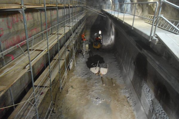 wastewater treatment plant under the Matterhorn